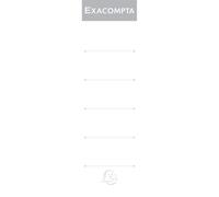 EXACOMPTA Paquet 10 étiquettes classeur a levier dos de 70mm - Blanc