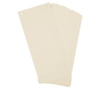 Exacompta – Intercalaires – Paquet 100 – horizontales unies perforées – 105 x 240 mm – Ivoire
