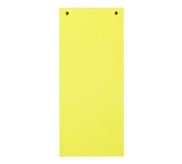 Paquet 100 fiches intercalaires horizontales unies perforées Forever - 105x240mm - Jaune