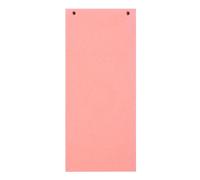 EXACOMPTA Paquet 100 fiches intercalaires horizontales unies perforées Forever - 105x240mm - Rose