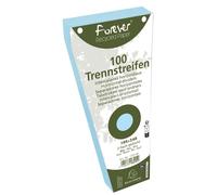 EXACOMPTA Paquet 100 fiches intercalaires trapézoïdales unies perforées Forever - 105x240mm - Bleu clair