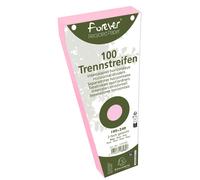 Intercalaires trapèze carte bristol unies perforées Forever - 105 x 240 mm - Paquet de 100 - rose