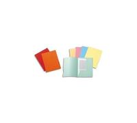 Exacompta Paquet 50 Chemises 2 Rabats Carte 210g Super 250. Coloris Assortis Bleu/Bulle/Jaune/Rose/Vert