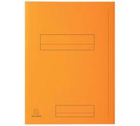 Paquet de 50 chemises imprimées 2 rabats SUPER 210 - 24x32cm - Orange