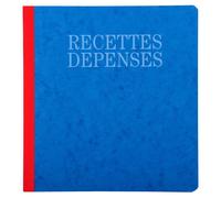 EXACOMPTA Piqûre 21x19cm recettes-dépenses 80 pages - Couleurs assorties