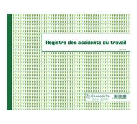 EXACOMPTA Piqûre 24x32cm - Registre des accidents du travail - 20 pages