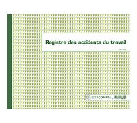 Exacompta Registre piqûre accidents du travail 6619E