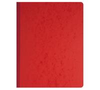 EXACOMPTA Piqûre 32x25cm à tête paresseuse 6 colonnes sur 1 page - 31 lignes - 80 pages - Rouge
