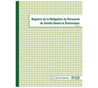 Exacompta Piqûre "Registre De La Délégation Du Personnel Cse 24 X 32 Cm