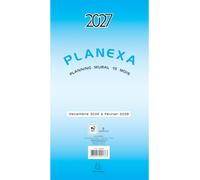 Exacompta - Planexa 5 volets 18x33cm - Déc 2026 à févr 2028 | Planning mural dépliant, Fabriqué en France