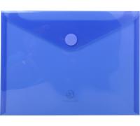 Exacompta Pochette enveloppe A4 Polypropylène Bleu translucide - sachet de 5
