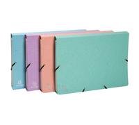EXACOMPTA Pochette trieur carte multicolore 12 compartiments Aquarel - 34x24,5cm - Couleurs assorties