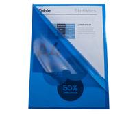 Chemises coin plastique Exacompta polypropylène grainé 12/100e bleu - Paquet de 10
