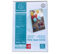 Exacompta Porte carte de visite A7 - Transparent - Lot de 10