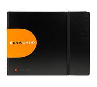 EXACOMPTA Porte cartes de visite Exacard à pochettes détachables 240 cartes Exactive® - 20x25cm - Noir