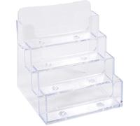 Exacompta Distributeur de cartes de visite 4 cases – Cristal