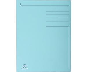 EXACOMPTA Porte-documents DIN A4 Carton bleu pastel