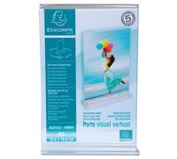 EXACOMPTA Porte-visuel droit vertical A6 - Cristal