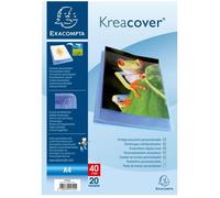 EXACOMPTA Porte-vues A4 Polypropylène semi rigide ""Krea Cover"" 40 vues Chromaline