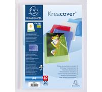 Exacompta Porte vues personnalisable Kreacover A4 - 20 pochettes - 40 vues - Assortis
