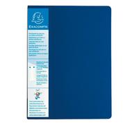 Exacompta Porte vues Up-line A4 avec porte-étiquette 3 faces - Polypropylène - 40 pochettes - 80 vues - Bleu