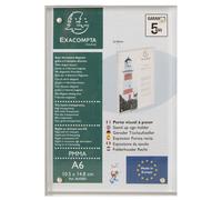 Exacompta Présentoir de document avec fermeture magnétique A6 Cristal - Transparent
