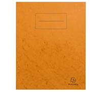 Protège cahier carte lustrée 225g - 17x22 cm - Orange