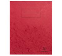 Protège cahier carte lustrée 225g - 17x22 cm - Rouge