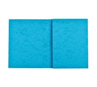 Protège cahier carte lustrée 265g - 24x32 cm - Turquoise
