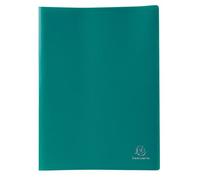 Exacompta Protège Document Prolypropylène Souple Pochettes Grainées Opaque 80 Vues Vert