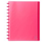 Exacompta Protège-Documents à Anneaux A4 30 Pochettes détachables Rouge