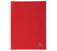 EXACOMPTA Protège-documents A4 Polypro 30 pochettes 60 vues Rouge