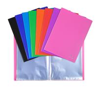 Protège-documents Opak Exacompta polypropylène 5/10E A4 20 pochettes - 40 vues couleurs assorties