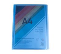 Exacompta Protège-documents Chromaline – polypropylène semi-rigide 180 vues A4 – Couleurs assorties