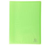 EXACOMPTA Protège-documents en polypropylène semi rigide Chromaline 80 vues - A4 - Vert