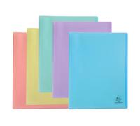 Exacompta Protège-documents Chromaline Pastel A4 120 vues semi-rigide couleurs assorties