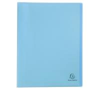 EXACOMPTA Protège-documents en polypropylène semi rigide Chromaline Pastel 80 vues - A4 - Bleu pastel