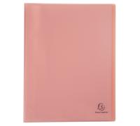 Protège-documents en polypropylène semi rigide Chromaline Pastel 80 vues - A4 - Corail