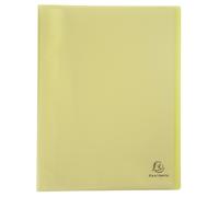 EXACOMPTA Protège-documents en polypropylène semi rigide Chromaline Pastel 80 vues - A4 - Jaune