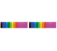EXACOMPTA Protège-documents Glossy IDERAMA, 120 vues, 60 pochettes, coloris assortis (Lot de 2)