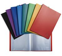 Exacompta Protège-Documents Opak 40 Pochettes Grainées Antireflet, pour Format A4, 8 Couleurs Aléatoires