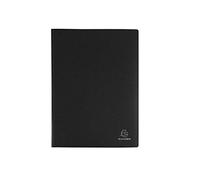 Exacompta - 1 Protège-documents OPAK - Noir - 100 pochettes cristal lisse | 200 vues - Format A4 - Dimensions 24 x 32 cm - Couverture en polypro semi-rigide