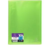 EXACOMPTA - Protège documents soudé - 21 x 29,7 - 80 vues - Pochettes crital lisses - Vert anis