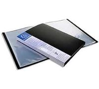 Exacompta Protège-documents Up Line A4 - 60 vues - porte-étiquette 3 faces - PP rigide noir
