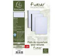 Exacompta Pt 25 Plats Couv Forever A4 270g Blanc