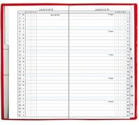 Exacompta - Recharge Agenda Exaplan 16 Planning 9x16cm - Janv à déc 2027 | Un Mois par double page, Découpe indexée pour retrouver le mois recherché, Papier blanc Clairefontaine, Fabriqué en France