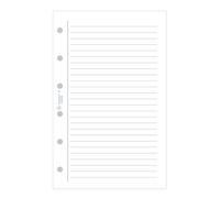 Exacompta - Recharge Agenda Exatime 14 - 32 feuillets Travers lignés blancs | Papier blanc Clairefontaine, 8, 1x12, 6 cm, Fabriqué en France