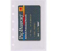 Exacompta Recharge pochettes cartes de visite Exatime 14 - 5 pochettes - Transparent