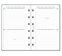 Exacompta Recharge Agenda Exatime 14 - Janv à déc 2027 - Journalier 2 jours | 2 Jours/page, RDV par heure, Papier blanc Clairefontaine, Coins détachables, Fabriqué en France
