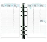 Exacompta 18272E - Recharge Exatime 17 - 10,5 x 17,2 cm - Semainier Septembre 2025 à décembre 2026 - 16 mois - Papier blanc